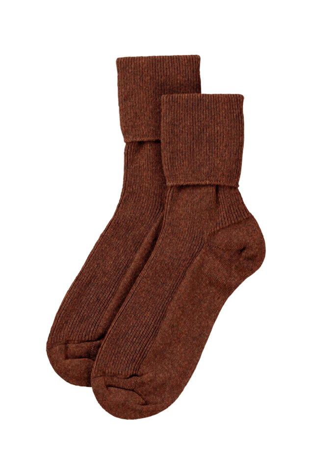 Brown Cashmere Socks