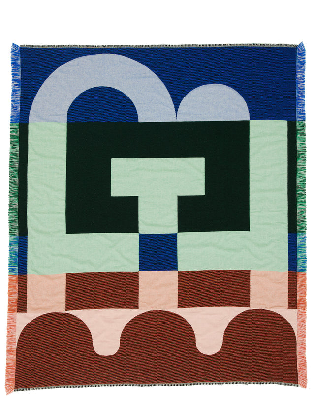 Brutalist _ blue, pink + white