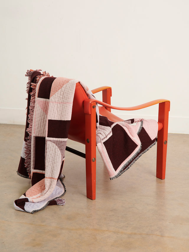 Grid _ pink + maroon