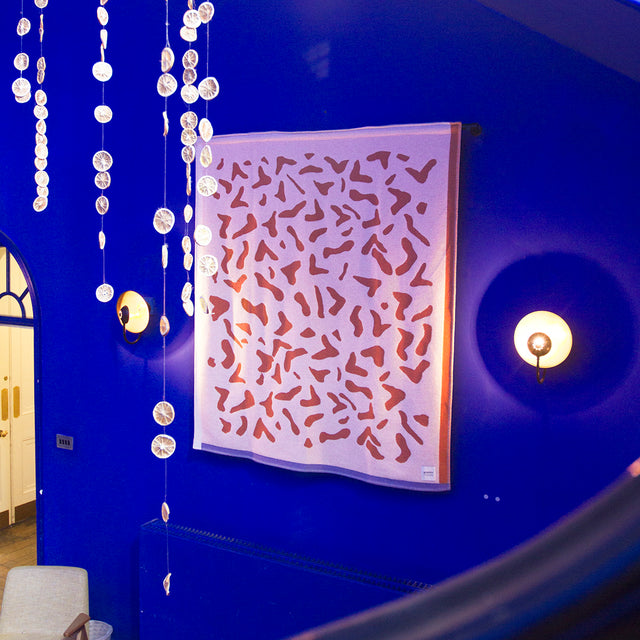 Scatter _ orange + pink _ wall hanging