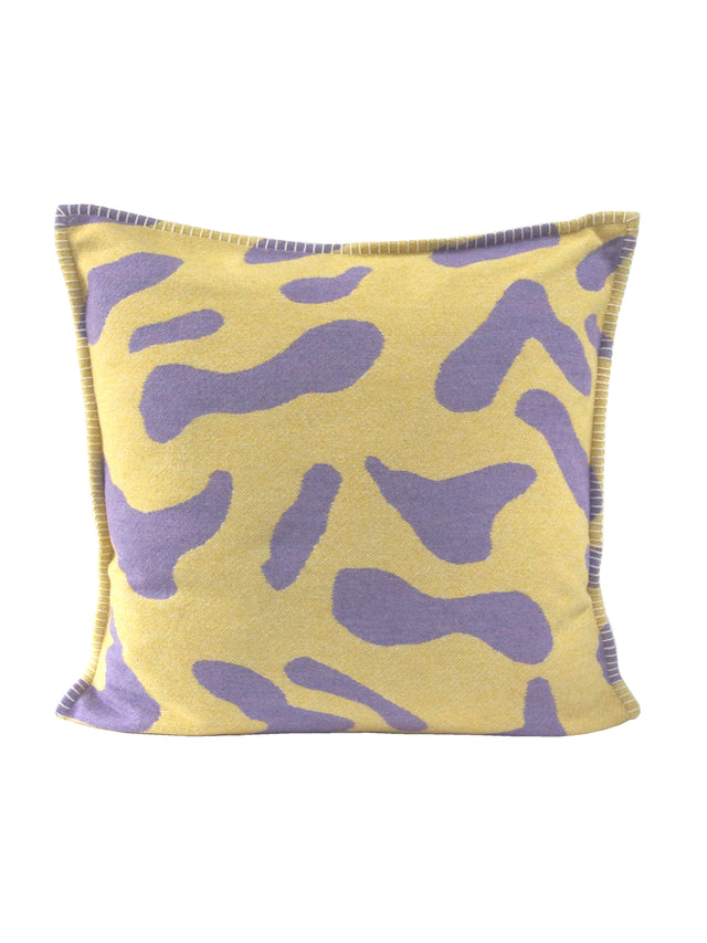 Yellow Scatter Cushion _ Recycled Wool