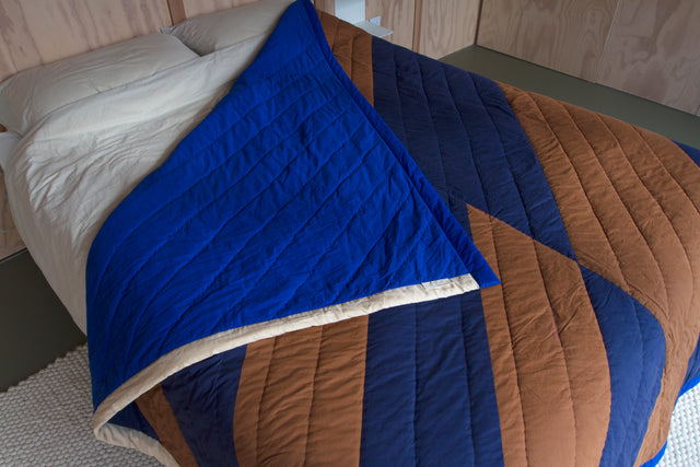 Extra large diagonal quilt