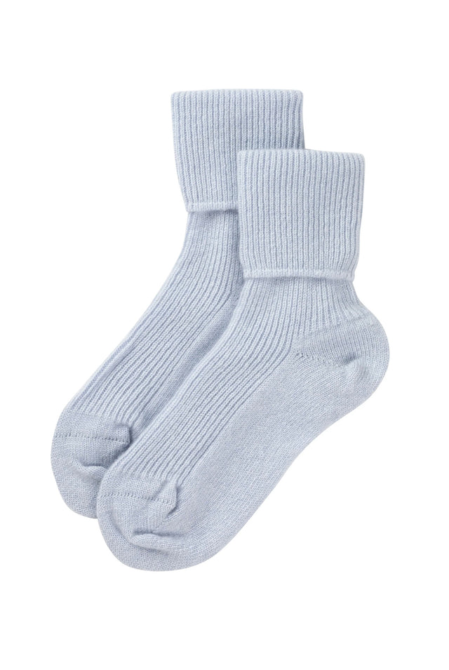 Women's Blue Cashmere Socks