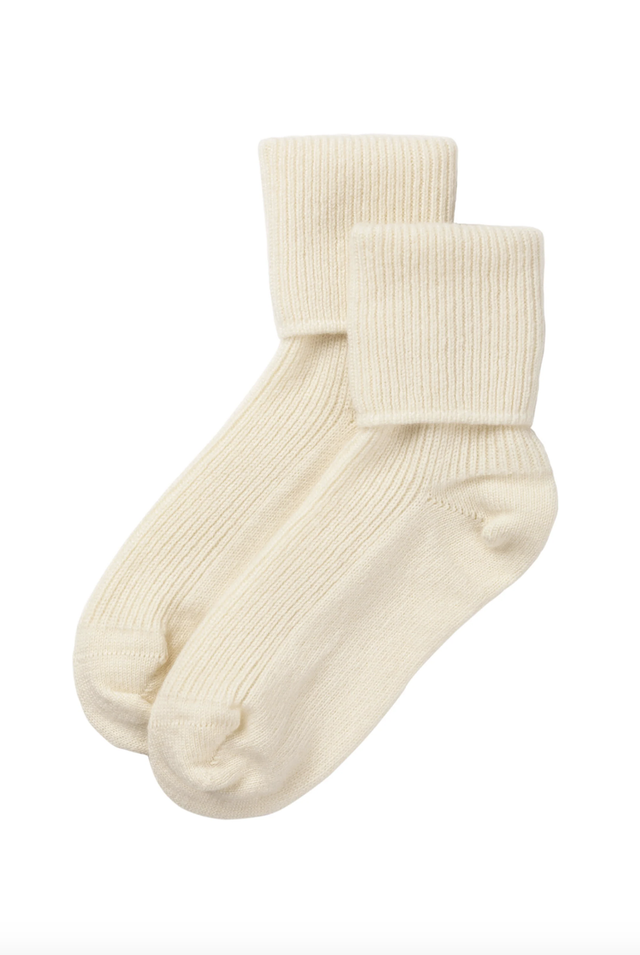 White Cashmere Socks