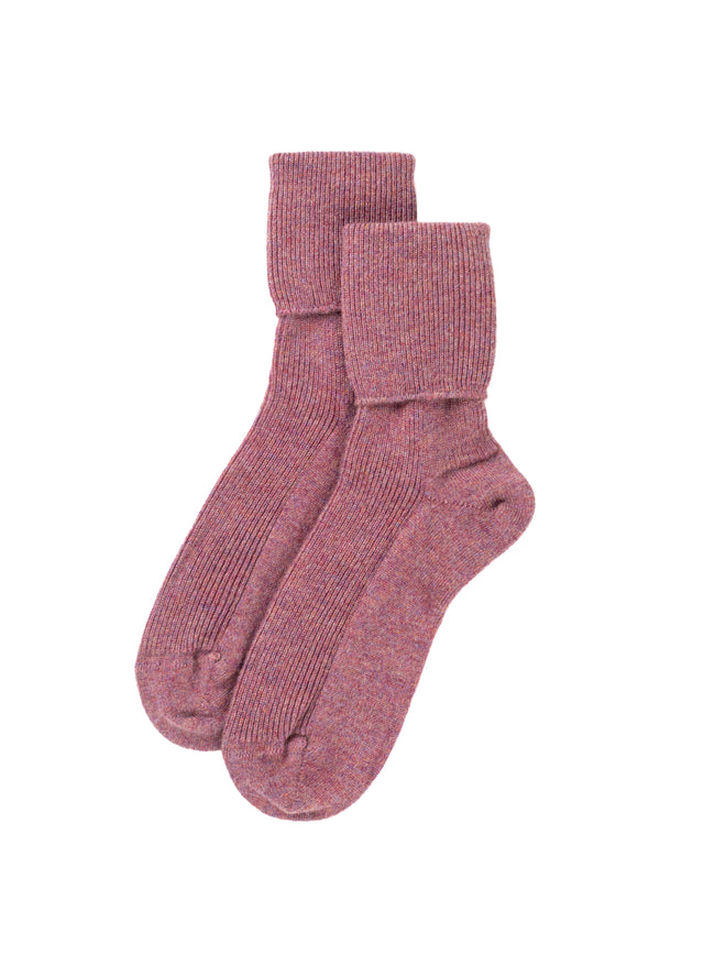 Women's pink ladies cashmere socks